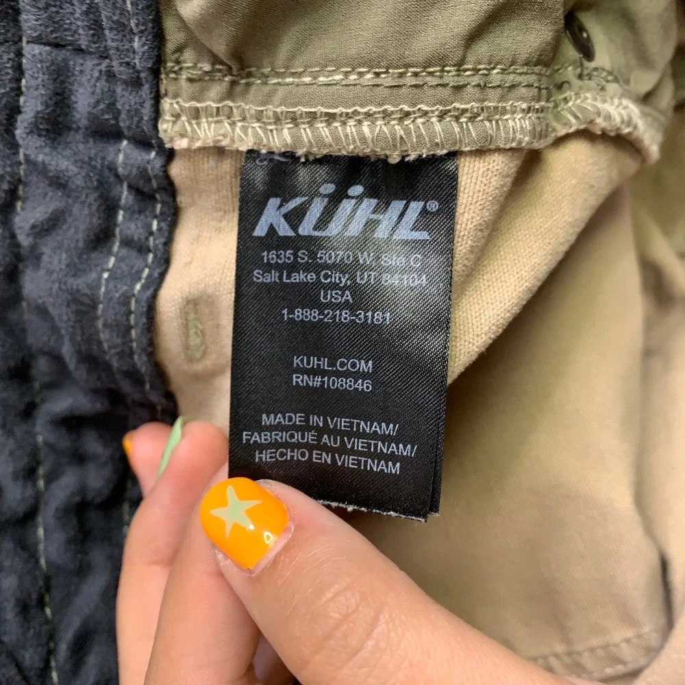 Kuhl Kanvus Jean Men's 34x32 Khaki Tan Outdoor Hiking Canvas Stretch Work Pants